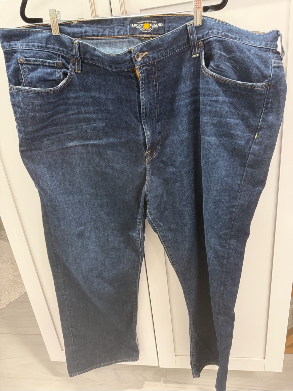 Lucky Brand Men's Indigo Relaxed Straight Fit Jeans Mens Big & Tall 4X